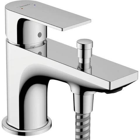 Hansgrohe Rebris E Single Lever Bath and Shower Mixer Monotrou with 2 Flow Rates - Chrome - Unbeatable Bathrooms