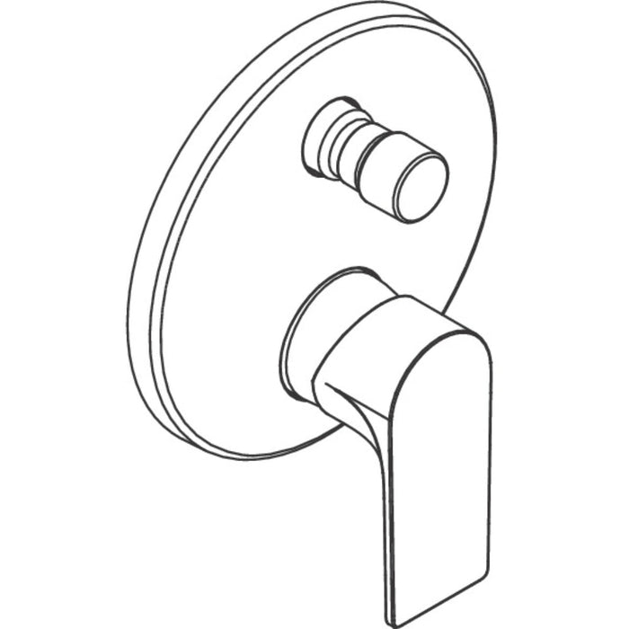 Hansgrohe Rebris E Single Lever Bath Mixer For Concealed Installation For Ibox Universal - Unbeatable Bathrooms