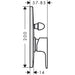 Hansgrohe Rebris S Single Lever Bath Mixer For Concealed Installation - Unbeatable Bathrooms