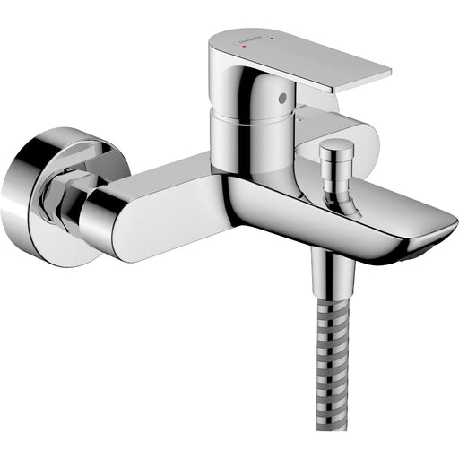 Hansgrohe Rebris E Single Lever Bath Mixer For Exposed Installation - Unbeatable Bathrooms