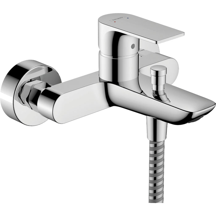 Hansgrohe Rebris E Single Lever Bath Mixer For Exposed Installation - Unbeatable Bathrooms