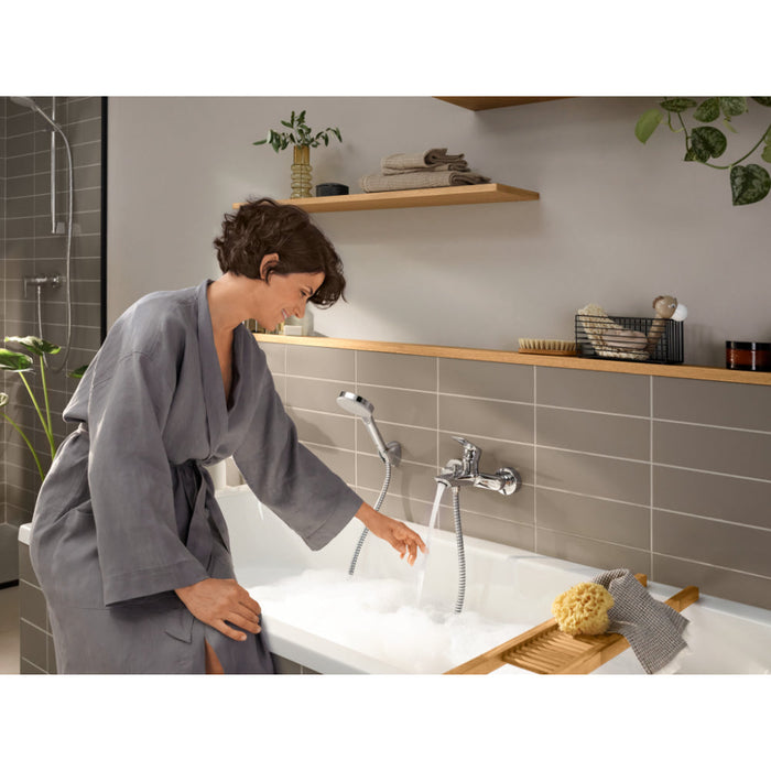 Hansgrohe Rebris E Single Lever Bath Mixer For Exposed Installation - Unbeatable Bathrooms