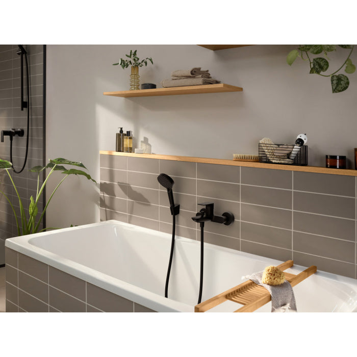 Hansgrohe Rebris E Single Lever Bath Mixer For Exposed Installation - Unbeatable Bathrooms