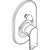 Hansgrohe Rebris E Single Lever Bath Mixer Set For Concealed Installation - Unbeatable Bathrooms