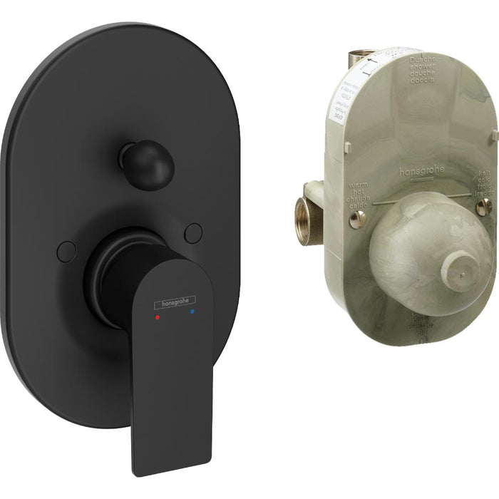 Hansgrohe Rebris E Single Lever Bath Mixer Set For Concealed Installation - Unbeatable Bathrooms