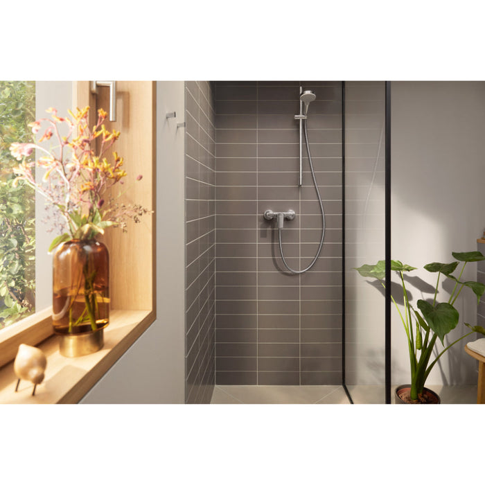Hansgrohe Rebris E Single Lever Shower Mixer For Exposed Installation - Unbeatable Bathrooms