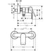 Hansgrohe Rebris E Single Lever Shower Mixer For Exposed Installation - Unbeatable Bathrooms