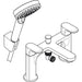 Hansgrohe Rebris S 2-Hole Rim Mounted Bath Mixer with Diverter Valve and Vernis Blend Hand Shower Vario - Unbeatable Bathrooms