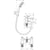 Hansgrohe Rebris S 2-Hole Rim Mounted Bath Mixer with Diverter Valve and Vernis Blend Hand Shower Vario - Unbeatable Bathrooms