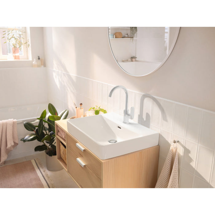 Hansgrohe Rebris S Single Lever Basin Mixer 210 with Swivel Spout and Pop-Up Waste Set - Unbeatable Bathrooms