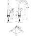 Hansgrohe Rebris S Single Lever Basin Mixer 210 with Swivel Spout and Pop-Up Waste Set - Unbeatable Bathrooms