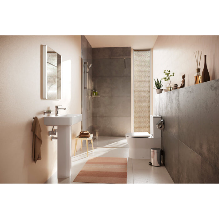 Hansgrohe Rebris S Single Lever Basin Mixer 80 Coolstart Without Waste Set - Chrome - Unbeatable Bathrooms