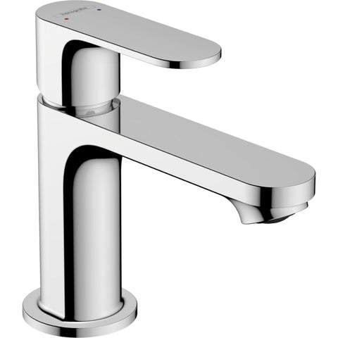 Hansgrohe Rebris S Single Lever Basin Mixer 80 with Pop-Up Waste Set - Chrome - Unbeatable Bathrooms