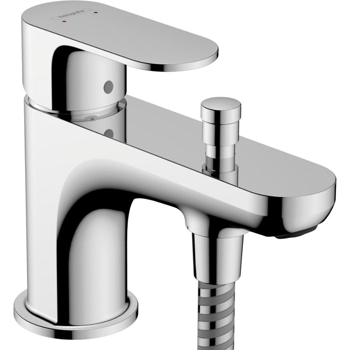 Hansgrohe Rebris S Single Lever Bath and Shower Mixer Monotrou with 2 Flow Rates - Chrome - Unbeatable Bathrooms