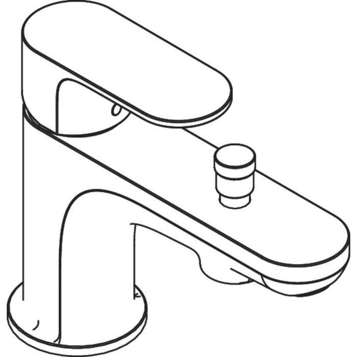 Hansgrohe Rebris S Single Lever Bath and Shower Mixer Monotrou with 2 Flow Rates - Chrome - Unbeatable Bathrooms