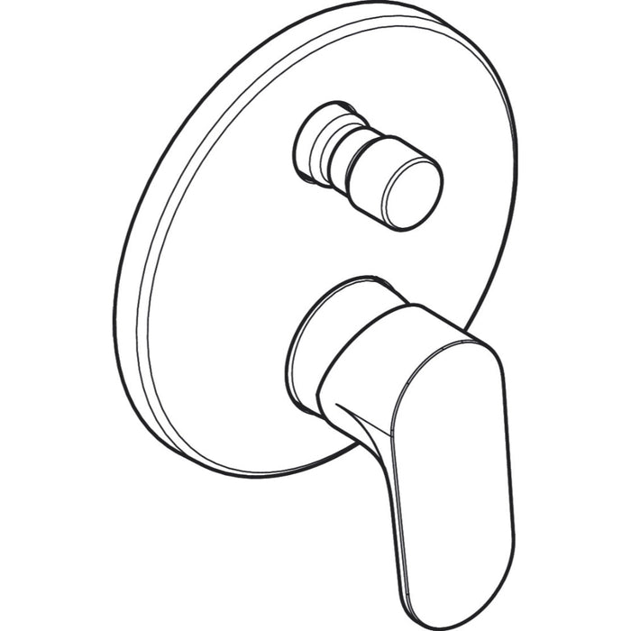 Hansgrohe Rebris S Single Lever Bath Mixer For Concealed Installation For Ibox Universal - Unbeatable Bathrooms