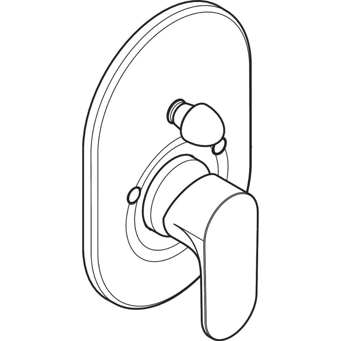 Hansgrohe Rebris S Single Lever Bath Mixer For Concealed Installation - Unbeatable Bathrooms
