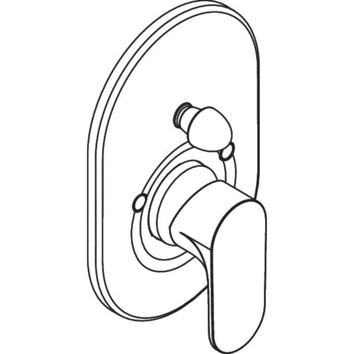 Hansgrohe Rebris S Single Lever Bath Mixer For Concealed Installation - Unbeatable Bathrooms