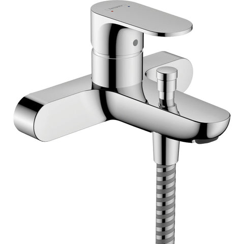 Hansgrohe Rebris S Single Lever Bath Mixer For Exposed Installation with Centre Distance 15.3 cm - Chrome - Unbeatable Bathrooms