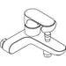 Hansgrohe Rebris S Single Lever Bath Mixer For Exposed Installation with Centre Distance 15.3 cm - Chrome - Unbeatable Bathrooms