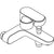 Hansgrohe Rebris S Single Lever Bath Mixer For Exposed Installation with Centre Distance 15.3 cm - Chrome - Unbeatable Bathrooms
