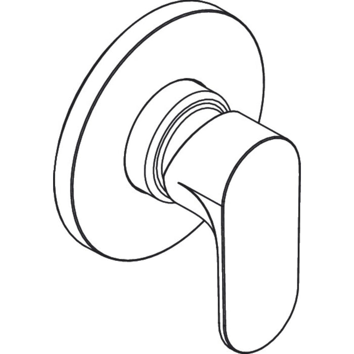 Hansgrohe Rebris S Single Lever Shower Mixer For Concealed Installation - Unbeatable Bathrooms