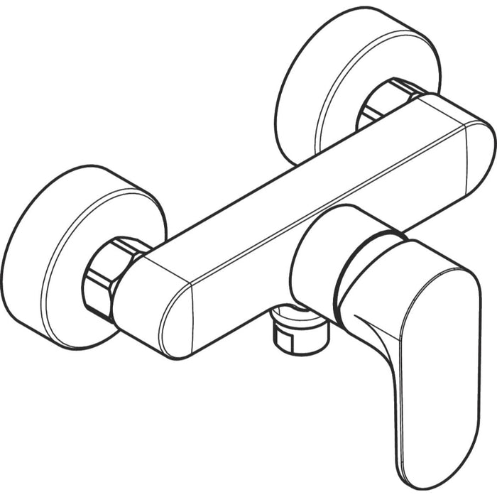 Hansgrohe Rebris S Single Lever Shower Mixer For Exposed Installation - Unbeatable Bathrooms