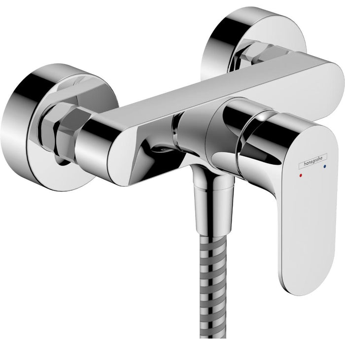 Hansgrohe Rebris S Single Lever Shower Mixer For Exposed Installation with 2 Flow Rates - Unbeatable Bathrooms