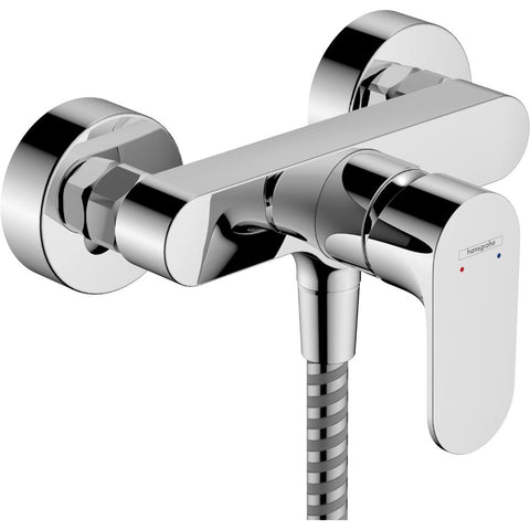 Hansgrohe Rebris S Single Lever Shower Mixer For Exposed Installation with 2 Flow Rates - Unbeatable Bathrooms