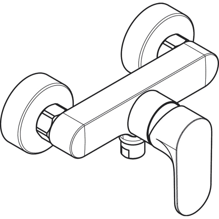 Hansgrohe Rebris S Single Lever Shower Mixer For Exposed Installation with 2 Flow Rates - Unbeatable Bathrooms