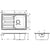 Hansgrohe S44 S440-A342 79 Built-In Sink 342 with Drain Board Short and Automatic Drain Kit - Stainless Steel - Unbeatable Bathrooms