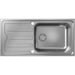 Hansgrohe S44 S440-A500 100 Built-In Sink 500 with Drain Board and Automatic Drain Kit - Stainless Steel - Unbeatable Bathrooms