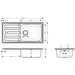 Hansgrohe S44 S440-A500 100 Built-In Sink 500 with Drain Board and Automatic Drain Kit - Stainless Steel - Unbeatable Bathrooms