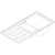 Hansgrohe S44 S440-A517 100 Built-In Sink 342/145 with Drain Board and Automatic Drain Kit - Stainless Steel - Unbeatable Bathrooms
