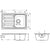 Hansgrohe S44 S440-F342 79 Built-In Sink 342 with Drain Board Short and Automatic Drain Kit - Stainless Steel - Unbeatable Bathrooms