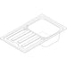 Hansgrohe S44 S440-F342 86 Built-In Sink 342 with Drain Board Long and Automatic Drain Kit - Stainless Steel - Unbeatable Bathrooms