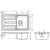 Hansgrohe S44 S440-F342 86 Built-In Sink 342 with Drain Board Long and Automatic Drain Kit - Stainless Steel - Unbeatable Bathrooms
