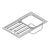 Hansgrohe S44 S440-F342 86 Built-In Sink 342 with Drain Board Long and Automatic Drain Kit - Stainless Steel - Unbeatable Bathrooms