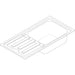 Hansgrohe S44 S440-F500 100 Built-In Sink 500 with Drain Board and Automatic Drain Kit - Stainless Steel - Unbeatable Bathrooms