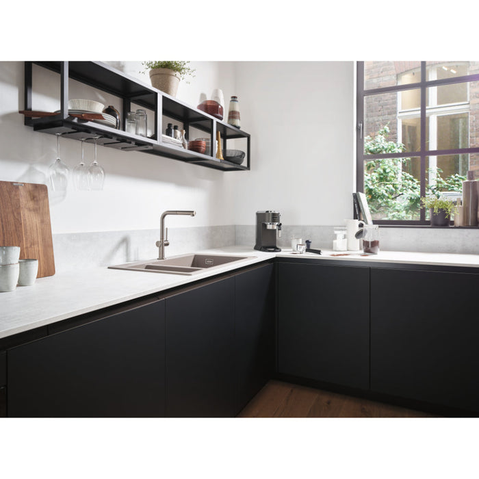 Hansgrohe Talis M54 Single Lever Kitchen Mixer 270 with Pull-Out Spout and Sbox, Single Spray Mode - Unbeatable Bathrooms
