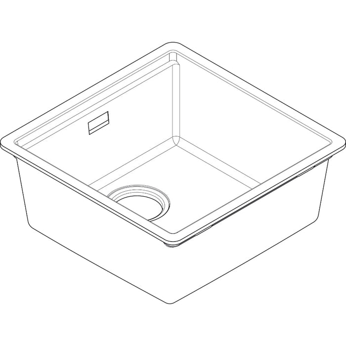 Hansgrohe S53 S530-F400 Built-In Sink 400 with Manual Drain Kit - Unbeatable Bathrooms