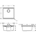 Hansgrohe S53 S530-F400 Built-In Sink 400 with Manual Drain Kit - Unbeatable Bathrooms