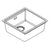 Hansgrohe S53 S530-F400 Built-In Sink 400 with Manual Drain Kit - Unbeatable Bathrooms