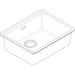 Hansgrohe S53 S530-F500 Built-In Sink 500 with Manual Drain Kit - Unbeatable Bathrooms