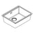 Hansgrohe S53 S530-F500 Built-In Sink 500 with Manual Drain Kit - Unbeatable Bathrooms