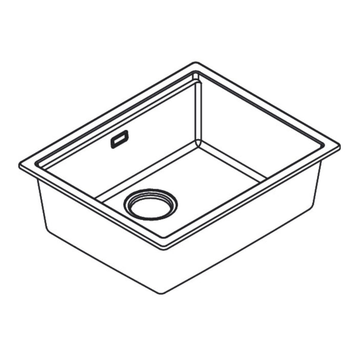 Hansgrohe S53 S530-F500 Under-Mount Sink 500 with Manual Drain Kit - Unbeatable Bathrooms