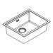 Hansgrohe S53 S530-F500 Under-Mount Sink 500 with Manual Drain Kit - Unbeatable Bathrooms