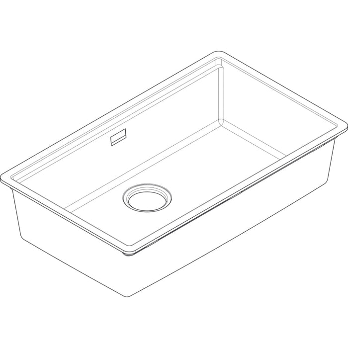 Hansgrohe S53 S530-F700 Built-In Sink 700 with Manual Drain Kit - Unbeatable Bathrooms