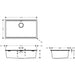 Hansgrohe S53 S530-F700 Built-In Sink 700 with Manual Drain Kit - Unbeatable Bathrooms