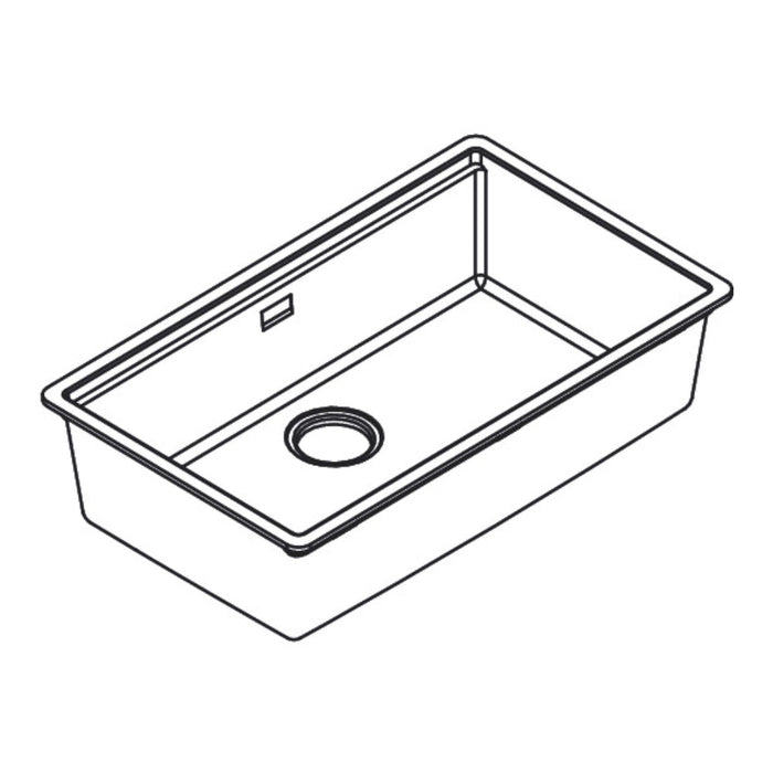 Hansgrohe S53 S530-F700 Built-In Sink 700 with Manual Drain Kit - Unbeatable Bathrooms
